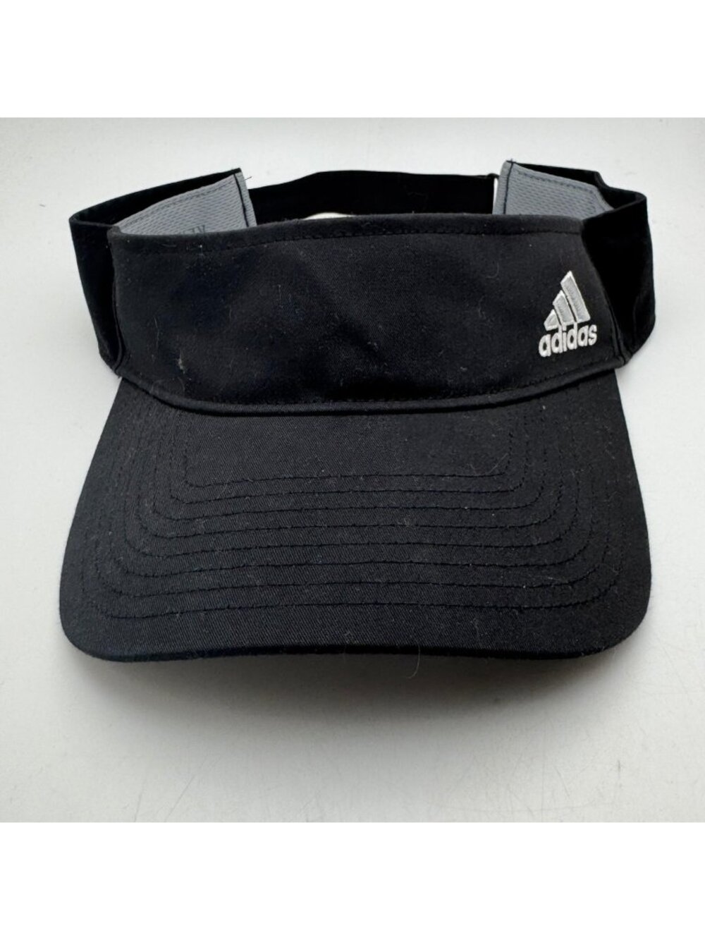 Adidas AEROREADY Visor Black Adjustable Strap Men's Women's Sports Golf Tennis